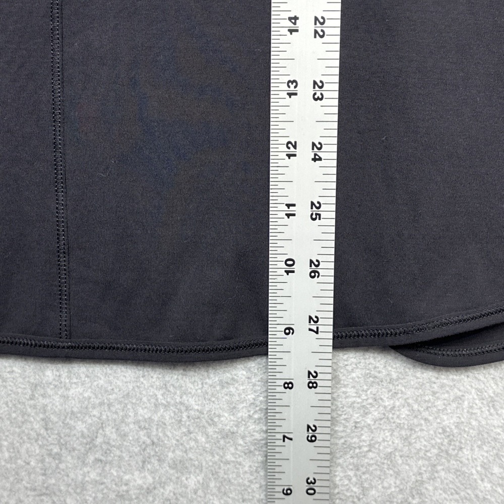 Lululemon Making Moves Top Women 4 Black Blue Split Back Pleated Athleisure Wear - Picture 8 of 12